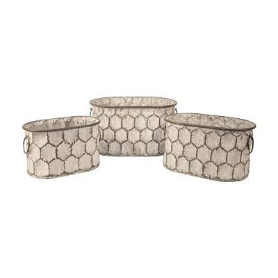 Honeycomb Oval Planter