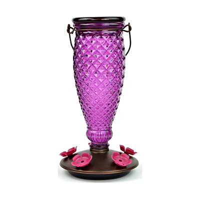 Hummingbird Feeder Top-Fill Glass - Wine