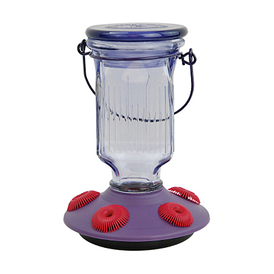 Hummingbird Feeder Top-Fill Glass - Lavender