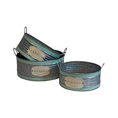 Jardin Oval Trough Planter - Turquoise