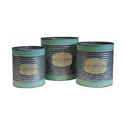 Jardin Round Planter - Turquoise