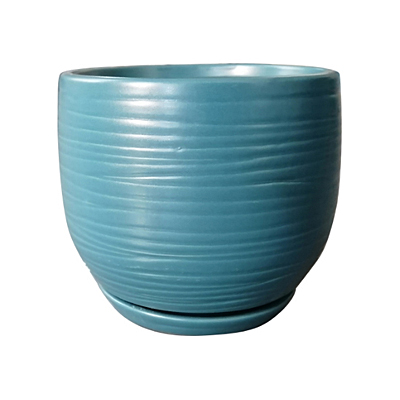 Jasper Ceramic Pot - Teal