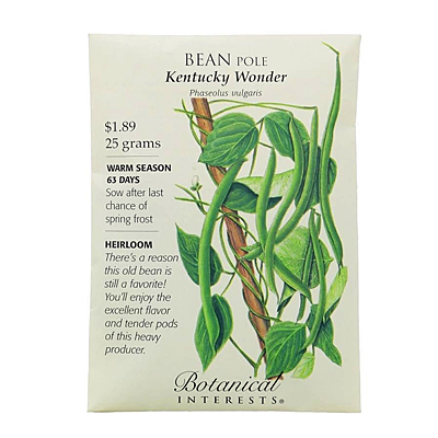 Seeds - BI Bean Pole Kentucky Wonder