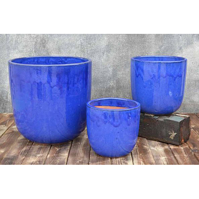 Laguna Bucket Planter - Falling Blue