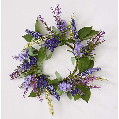 Candle Ring - Lavender with Leaves