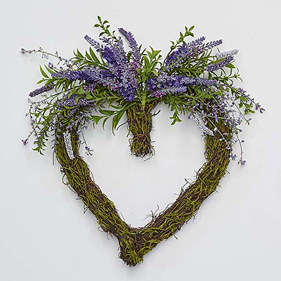 Wreath - Lavender Heart