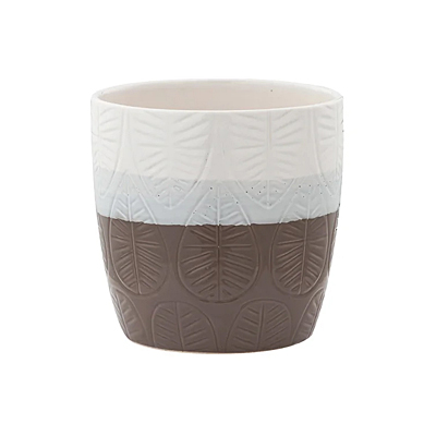 Planter - Leaf Embossed