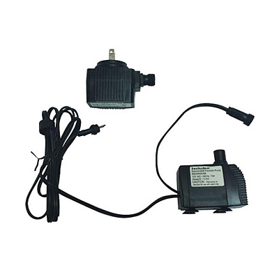Fountain Pump with Adjustable Flow and Light