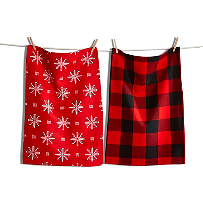 Dishtowel Set - Lodge Snowflake (Set of 2)