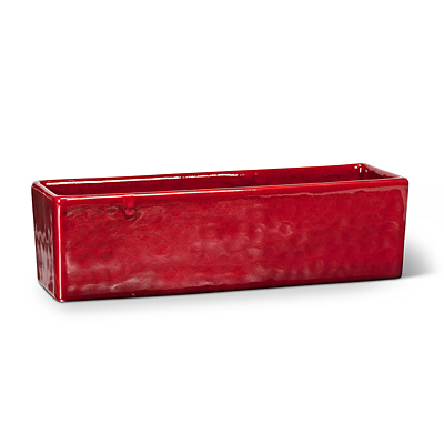 Planter - Slim Long Red