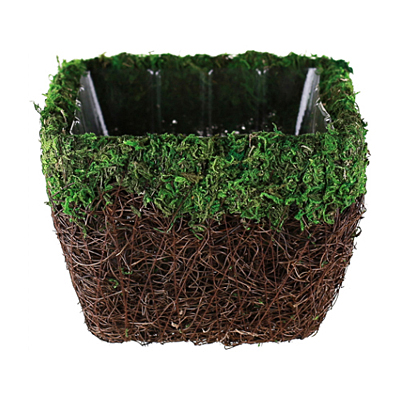 Basket - Moss Maya Moss & Wicker