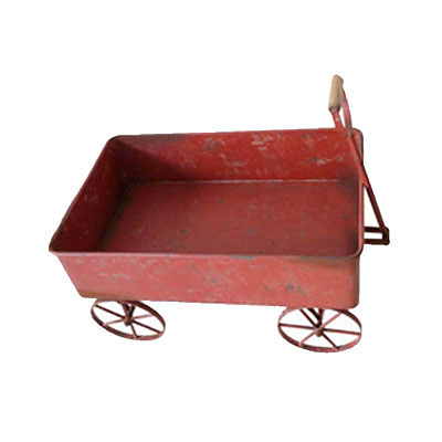 Wagon - Retro Red Metal