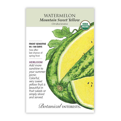Seeds - BI Watermelon Mountain Yellow Org