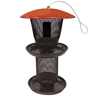 No/No Red & Black Multi Seed Feeder