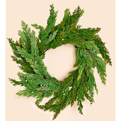 Wreath - Juniper on Natural Twig