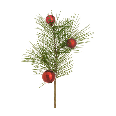 Pick - Long Needle Pine with Red Balls