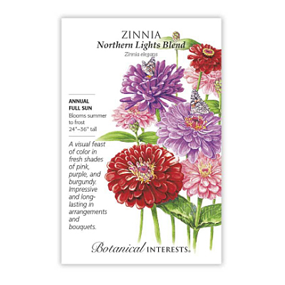 Seeds - BI Zinnia Northern Lights