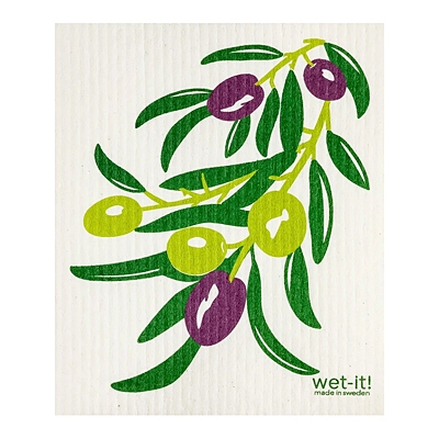 Swedish Dish Cloth - Olive Branch