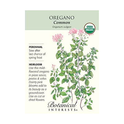 Seeds - BI Oregano Common Org