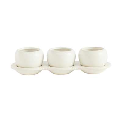 Otto Pot Trio - White