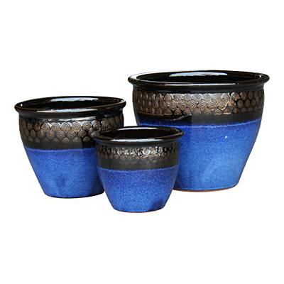 Peacock Planter - Cascadia Blue