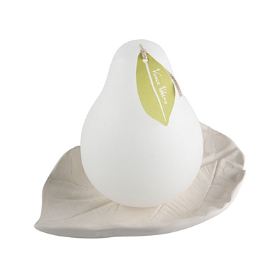 Timber Pear Candle - White