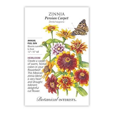 Seeds - BI Zinnia Persian Carpet