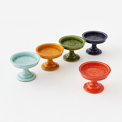 Candle Holder - Pillar, Enameled Iron