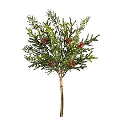 Bundle - Pine with Pine Cone - Green Brown