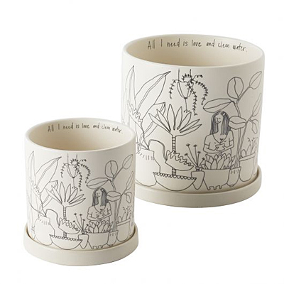 Plant Lady Pot - White
