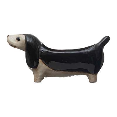 Planter - Hand-Painted Dog