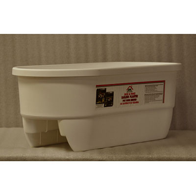 Deck Dual Rail Planter - White