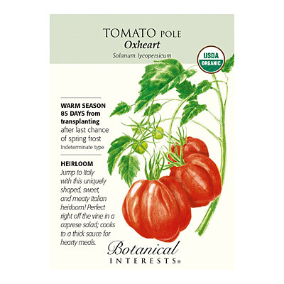 Seeds - BI Tomato Pole Oxheart Org