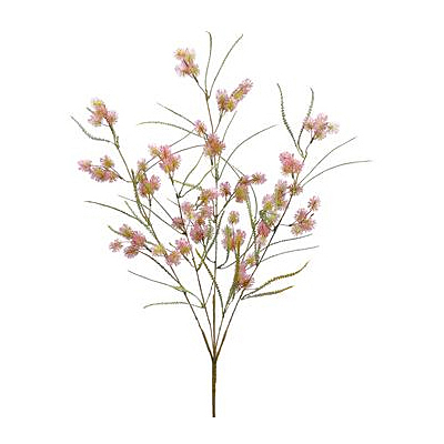 Mini Pompom Blossom Spray - Pink