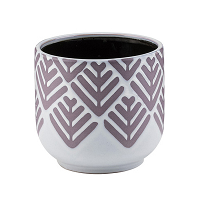 Planter - Purple Chevron