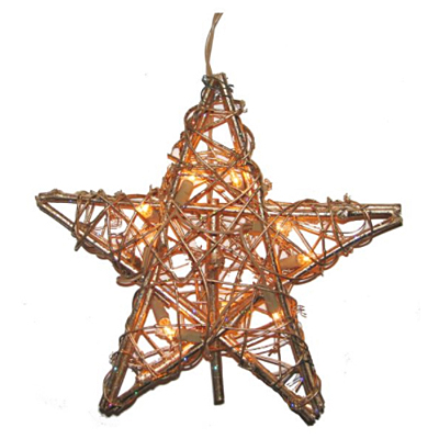 Tree Topper - Rattan Gold Star, 10L
