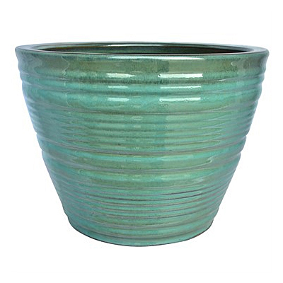 MCarr Ribbed Round Planter - Ultra Marine