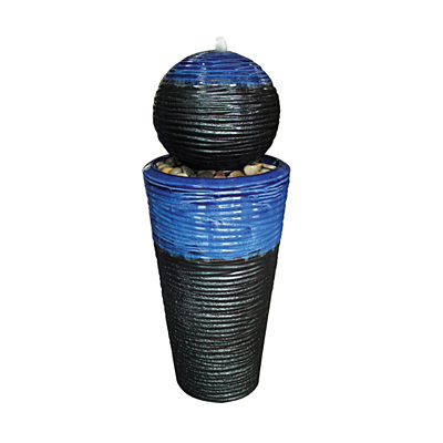 Fountain - Ripple Cone with Ball Tall Tapered
