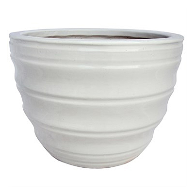 MCarr Round Planter 2877 - White