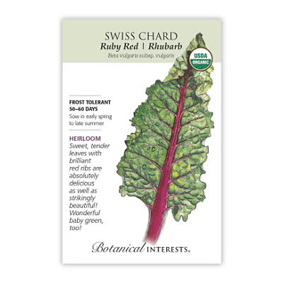 Seeds - BI Swiss Chard Ruby Red Org