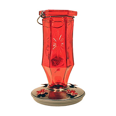 Hummingbird Feeder - Ruby Starburst Vintage