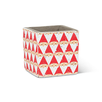 Planter - Graphic Santa Cube