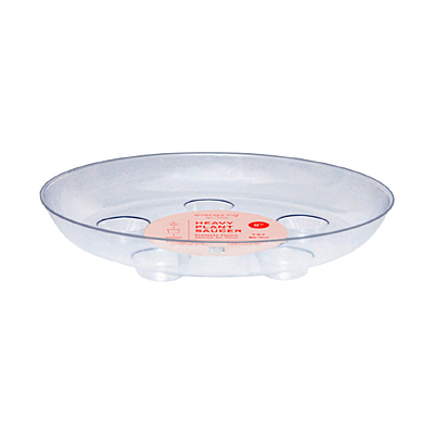 Saucer - Clear Round Heavy Gauge