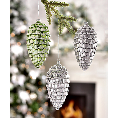 Ornament - Shatterproof Pinecone Design