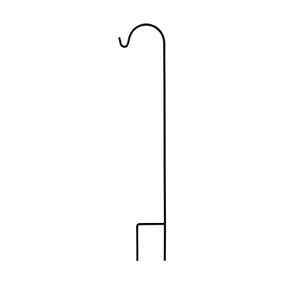 UrbanGarden Square Single Hanger - Matte Black