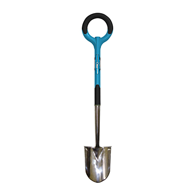 Shovel - Radius Pro Stainless Round Point Blue