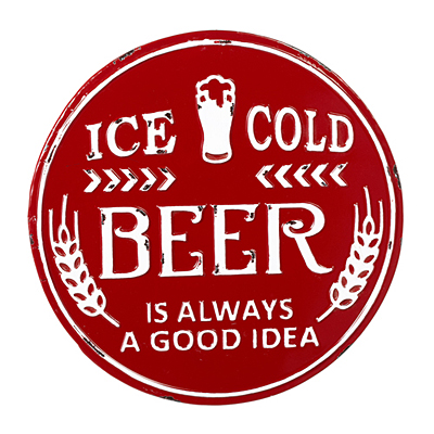 Sign - Ice Cold Beer Enamel