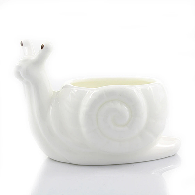 Snail Pot - White