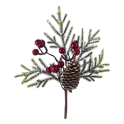 Pick - Snowy Pine with Red Berry