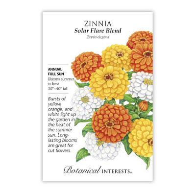 Seeds - BI Zinnia Solar Flare Blend